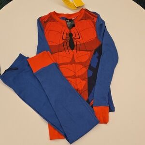 H&M Kids Superhero Costume Set Pajamas Red and Blue NWT SIZW 10